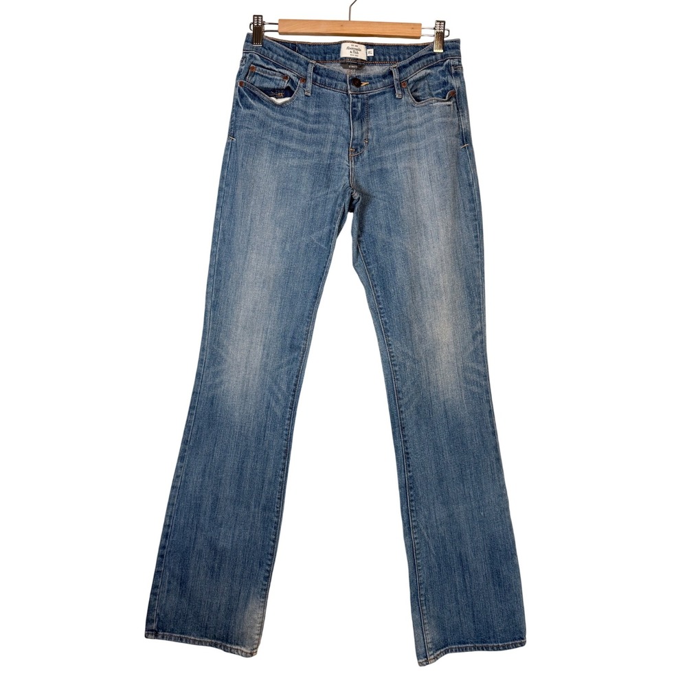 Abercrombie Fitch Emma Bootcut Jeans Medium Wash‎ Stretch Womens 8L